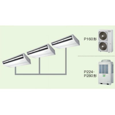 画像1: 福岡・佐賀・長崎・大分・熊本・宮崎・鹿児島・沖縄・業務用エアコン　東芝　天井吊形　同時トリプル　ワイヤレス　リモコン　ACSD28075X2　P280（10馬力）　スーパーパワーエコキュープ　三相200V
